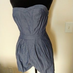 Mossimo supply Co. Denim romper, small